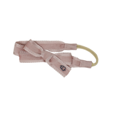 BANDEAU SCALLOP GROSSGRAIN VELVET BABY HEADWRAP WITH BOW